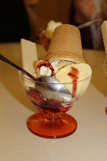 Ein Eisbecher